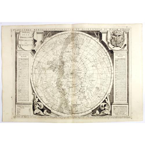 Old map image download for Planisfero Meridionale Corretto, et Accreciuto di Molt..