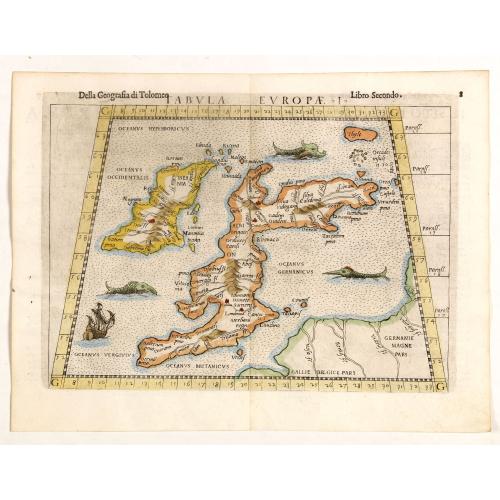 Old map image download for Tabula Europae I (Great Britain).