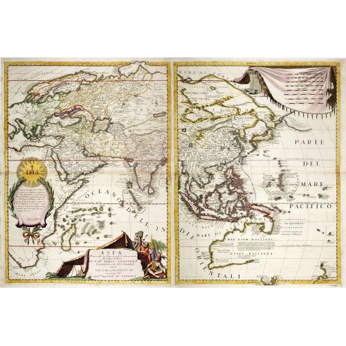 Old map image download for Asia Divisa nelle sue Parti secondo lo stato presente Descritta, e Dedicata.. Dal P.M. Coronelli