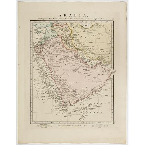 Old map image download for Arabia.