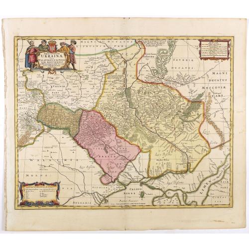 Old map image download for Typus Generalis Ukrainae sive Palatinatuum Podoliae, Kioviensis et Braczlaviensis terras nova delineatione exhibens