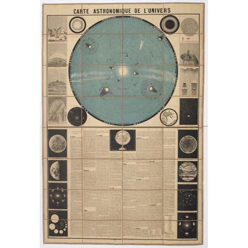 Old map image download for Carte Astronomique de L'Univers.