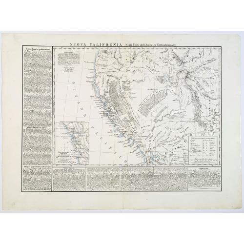 Old map image download for Nuova California (Stati Uniti de l'America Settentrionale).