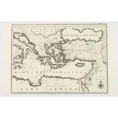 Old map image download for Tabula Peculiaris Regionum, quas Apostoli Perlustrarunt. . .