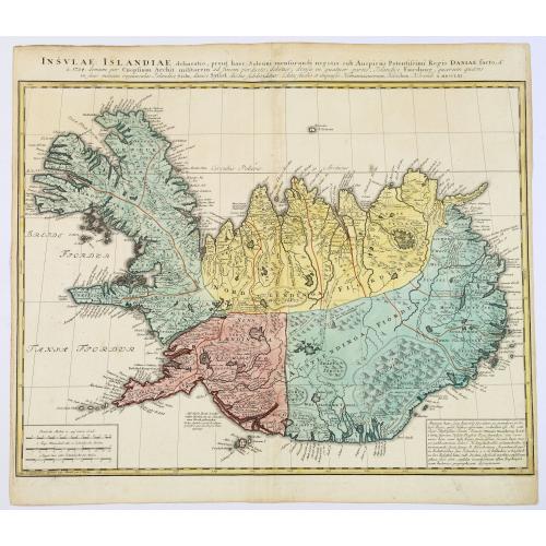 Old map image download for Insula Islandiae delineatio. . .