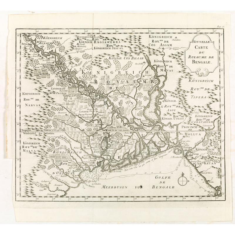 Nouvelle carte du royaume de Bengale.