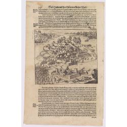[The retaking of Fort Caroline by the French / Indians from the Spanish.]