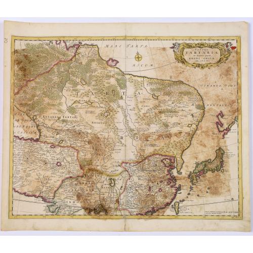 Old map image download for Tabula Tartariae et majoris partis regni Chinae.