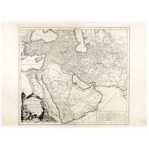 Old map image download for Etats du Grand Seigneur en Asie Pays des Usbecs, Arabie et Egypte. . .