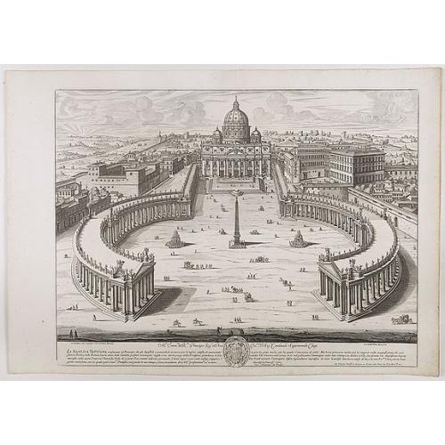 Old map image download for La Basilica Vaticana consacrata al Principe de gli Apostoli . . .