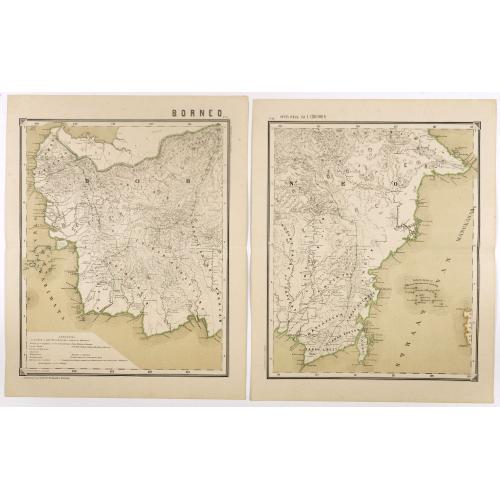 Old map image download for Borneo op een schaal van 1:1800000.