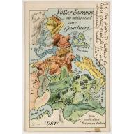 Old map image download for Völker Europas wie schön sind eure Geschichter. (World War I post card)
