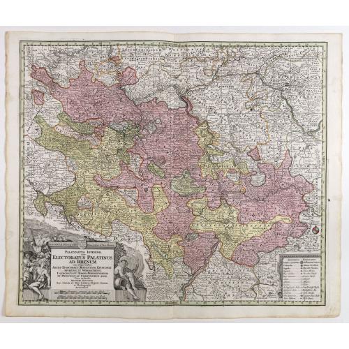Old map image download for Palatinatus inferior, sive Electoratus Palatinus ad Rhenum . . .