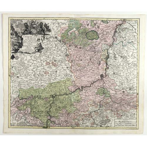 Old map image download for L'Eveche et l'Etat de Liege . . .