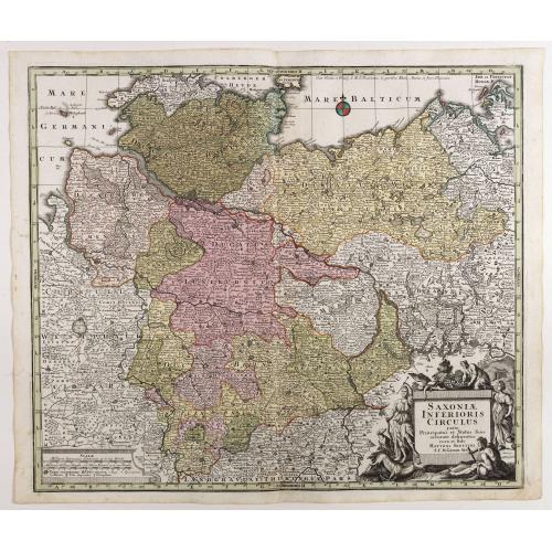 Old map image download for Saxoniae Inferioris Circulus . . .
