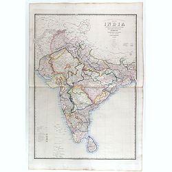 Road, Railway & Telegraphic map of India shewing the post roads and dawk stations. . .