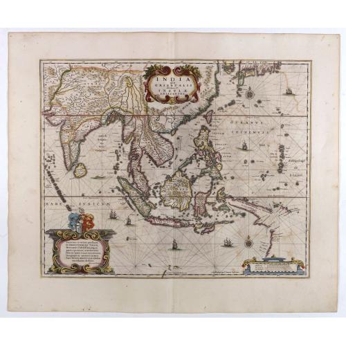 Old map image download for India quae Orientalis dicitur, et Insulae adiacentes.