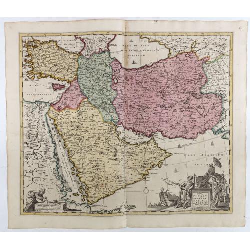 Old map image download for Nova Persiae Armeniae Natoliae et Arabiae.
