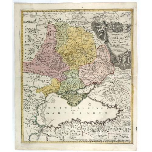Old map image download for Tabula Geographica qua pars Russiae Magnae. . .