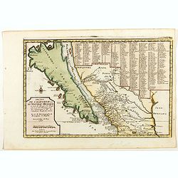 Cette Carte de Californie et du Nouveau Mexique.