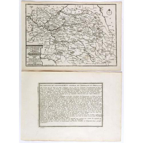 Old map image download for Les Gouvernements generaux de l'Isle de France et de Champagne, ou se trouvent les generalitez de Paris et Chaalons.