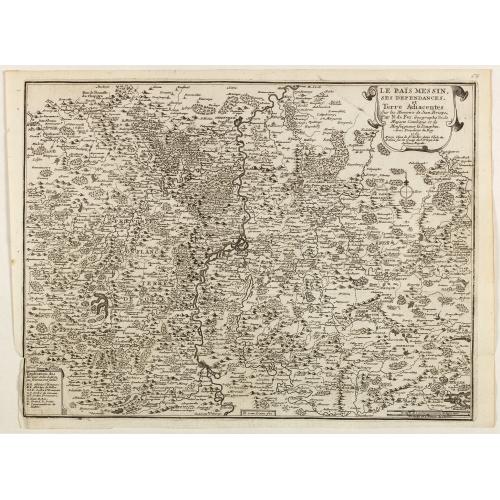 Old map image download for Le Païs Messin, ses dependances, et Terre Adiacentes.