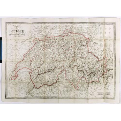 Old map image download for Carte de la Suisse . . .