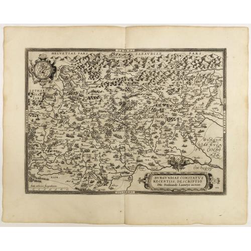 Old map image download for Burgundiae Comitatus Recentiss. Descriptio.