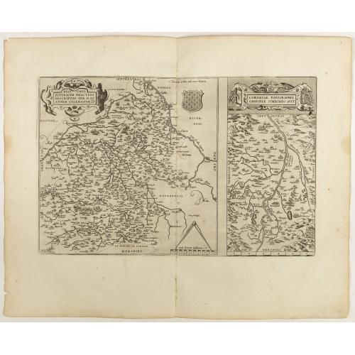 Old map image download for Regionis Biturigum... Per Ioannem Calamaeum. / Limaniae Topographia Gabriele Symeoneo Auct.