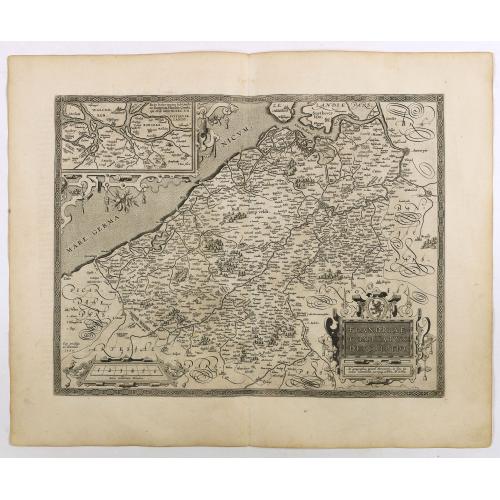 Old map image download for Flandriae Comitatus Descriptio.