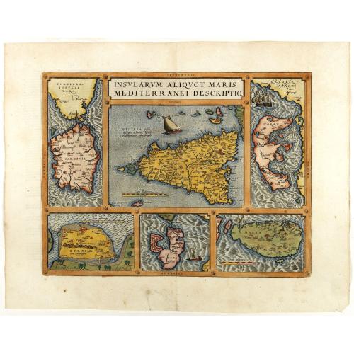 Old map image download for Insularum Aliquot Maris Mediterranei Descriptio.