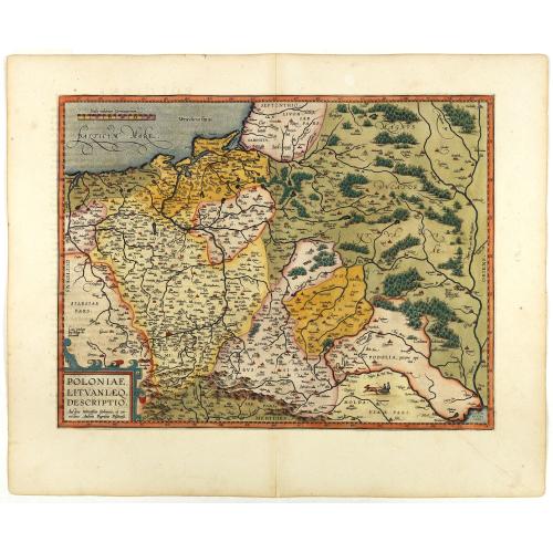 Old map image download for Poloniae, Lituaniaeq descriptio.