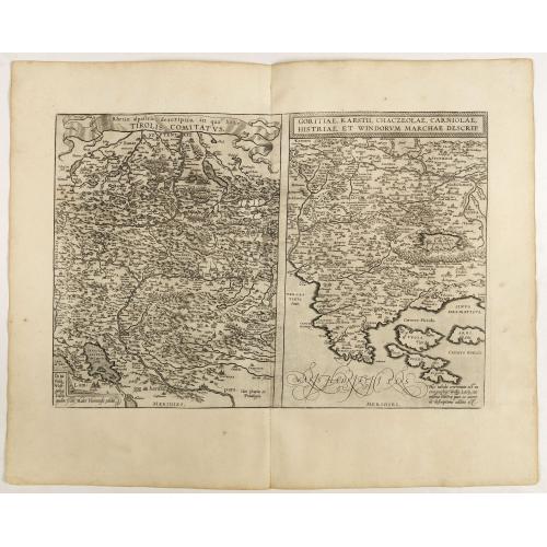 Old map image download for Rhetiae alpestris descriptio, . . . Goritiae, Karstii, . . .