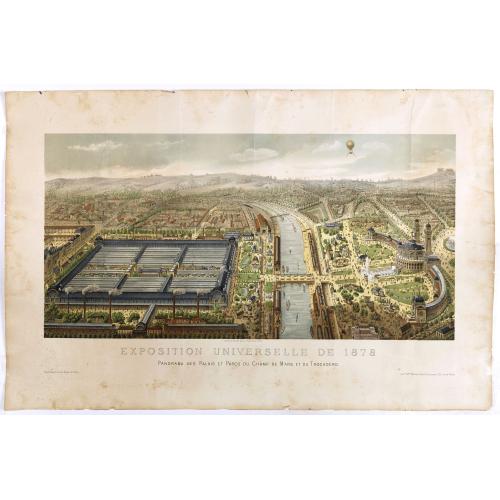 Old map image download for Exposition Universelle de 1878. . .