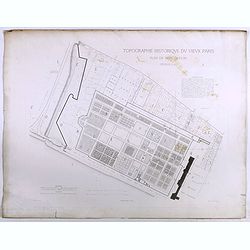 Topographie historique du vieux Paris / Plan de restitution Feuille V bis.