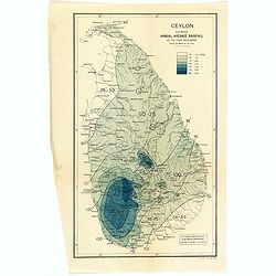 Ceylon showing annual average rainfall up to 1926 inclusive.