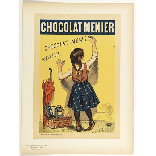 Old map image download for Chocolat Menier.