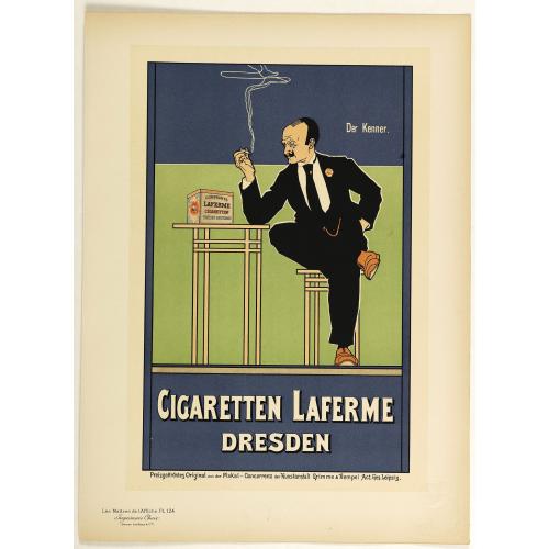 Old map image download for Cigaretten Laferme Dresden.