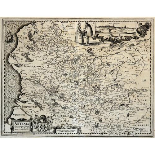 Old map image download for Artesiae Comitatus (Artois)