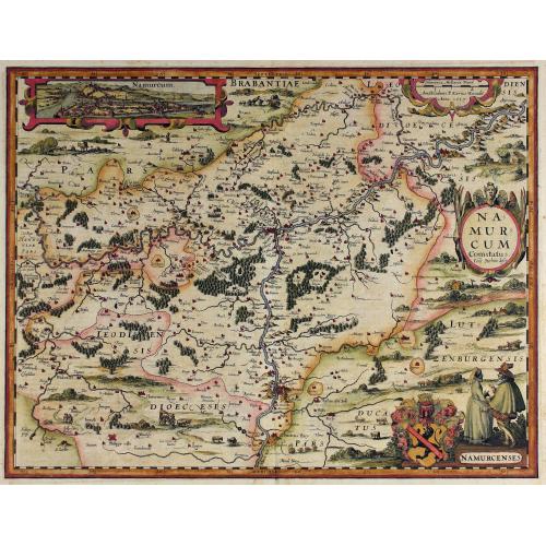 Old map image download for Namurcum Comitatus (Namur)