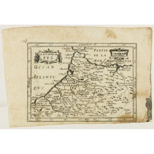 Old map image download for Le Royaume de Fez.