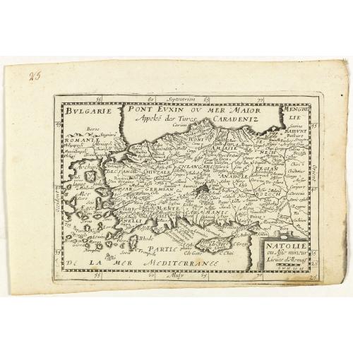 Old map image download for Natolie ou Asie mineur, Lieües d'Alemag.