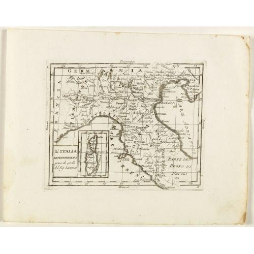Old map image download for L'Italia Settentrionale presa da quella del Sig. Zannoni.
