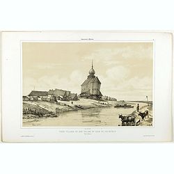 Vieux village et son église en bois du XIIIe siècle près de Rostow.