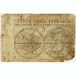 Typus orbis Terrarum description de la Terre universelle.