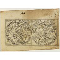 Old map image download for [Rare double hemisphere celestial chart]