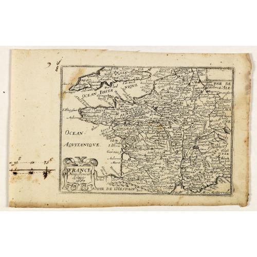 Old map image download for France nouvellement descripte.
