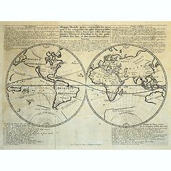 Mappe Monde pour connaitre les progrès et les conquestes les plus Remarquables des Provinces-Unies