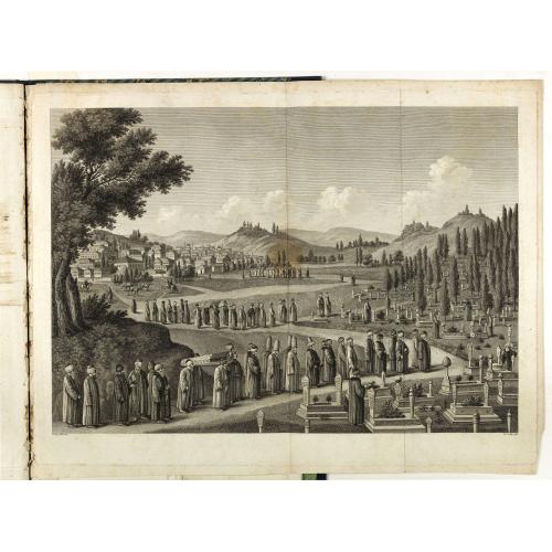 Old map image download for [Tableau Général de l'Empire Ottoman]. 11 plates with the panoramic view of Mecca.