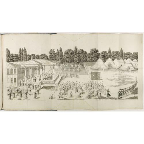 Old map image download for [Tableau Général de l'Empire Ottoman]. 11 plates with the panoramic view of Mecca.
